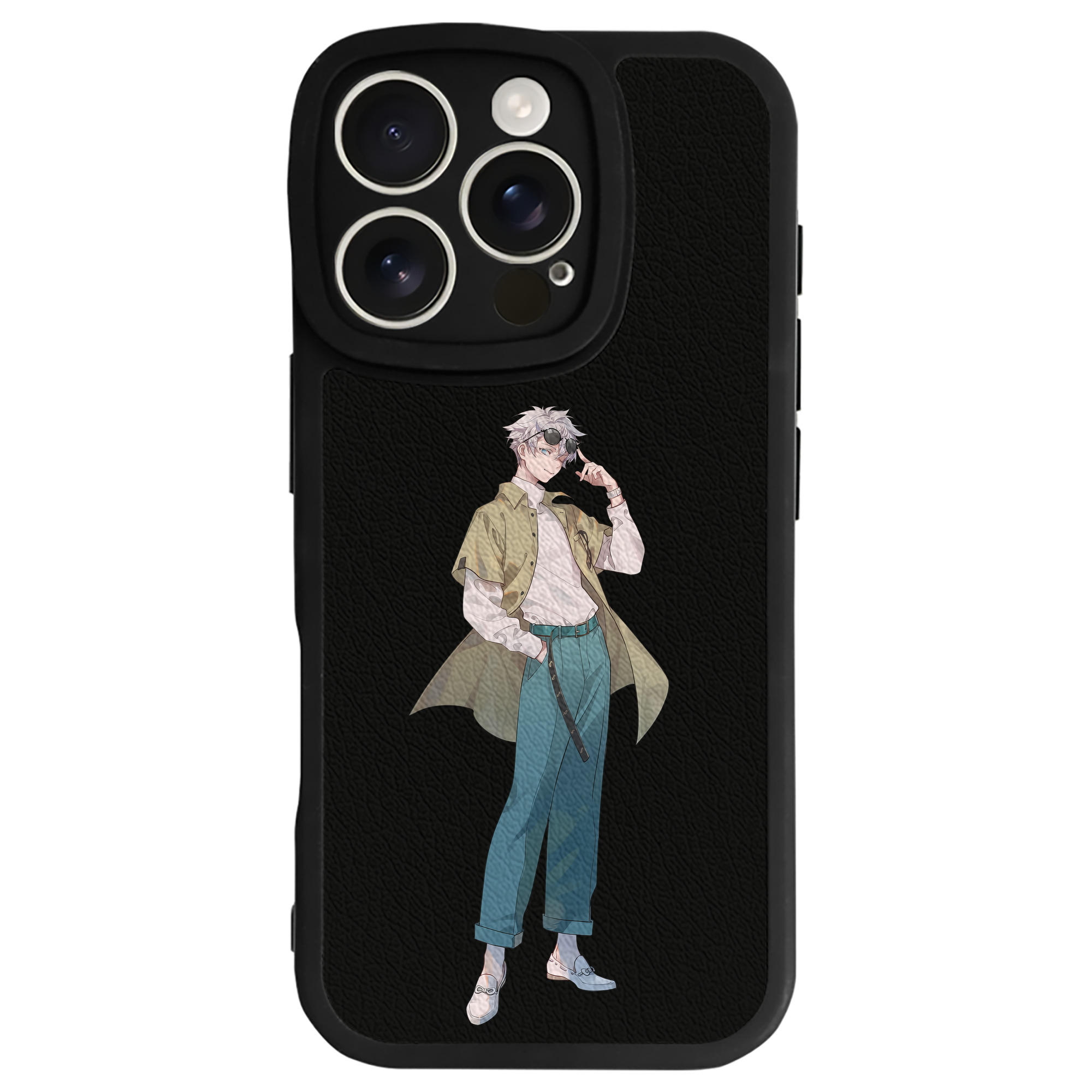 （画像用） 呪術廻戦 Jujutsu Kaisen 【iPhone 16シリーズ対応】シリコンスマホケース（レザー調） 材質：シリコン